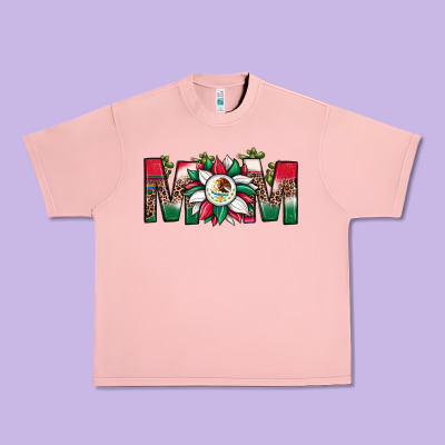 Mexican Flag Sunflower Mom Leopard Urban Heavy Tee Designed By Jahusdesignshop