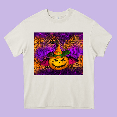Halloween Jack O'lantern Tumbler Heavy Core Tee Designed By Jasminsmagicworld