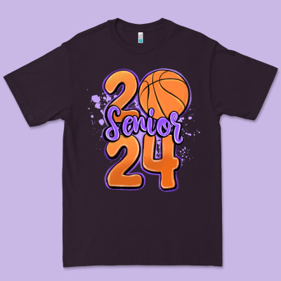 Senior 2024 Basketball Premium Tee Designed By Maliassmallbusiness