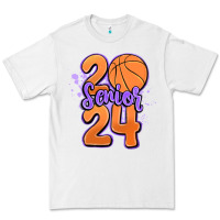 White senior 2024 basketball Premium Tee - MaliasSmallBusiness