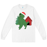 White Christmas Dog Long Sleeve Tee - Bettercallsaul