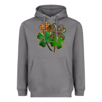 Storm Leopard shamrock St. Patricks Day Heavyweight Hoodie - FaDigitalArtStudio