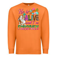 Carrot He Is Alive And I'm Forgiven Premium Sweatshirt - BundleAndBundleShop