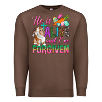 Chestnut He Is Alive And I'm Forgiven Premium Sweatshirt - BundleAndBundleShop
