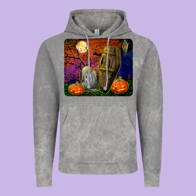 Headstone And Coffin Mousepad Vintage Hoodie Designed By Bundleandbundleshop