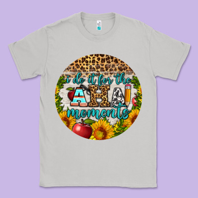 I Do It For The Aha Moments Round Earring Classic Tee Designed By Bundleandbundleshop