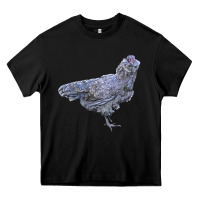 Black Ameraucana Chicken Heavy Core Tee - LillyAllenDesigns