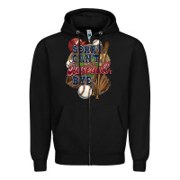Black Sorry can't Baseball bye Zipper Hoodie - HowdyJamesFarm