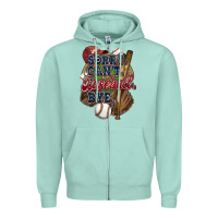 Seafoam Sorry can't Baseball bye Zipper Hoodie - HowdyJamesFarm