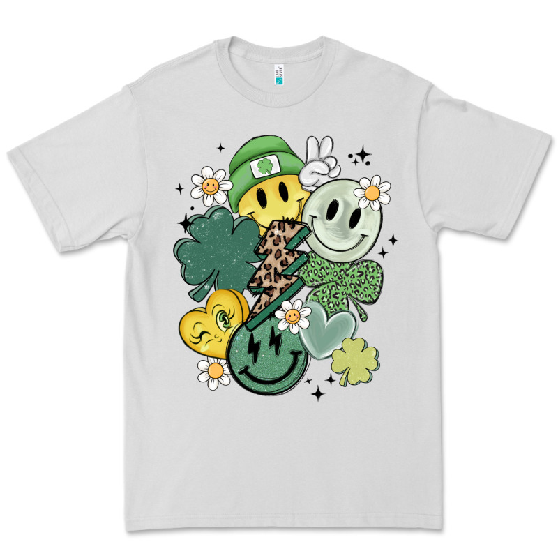 St Patricks Day Green Smile Premium Tee by MaliasSmallBusiness | Teevron