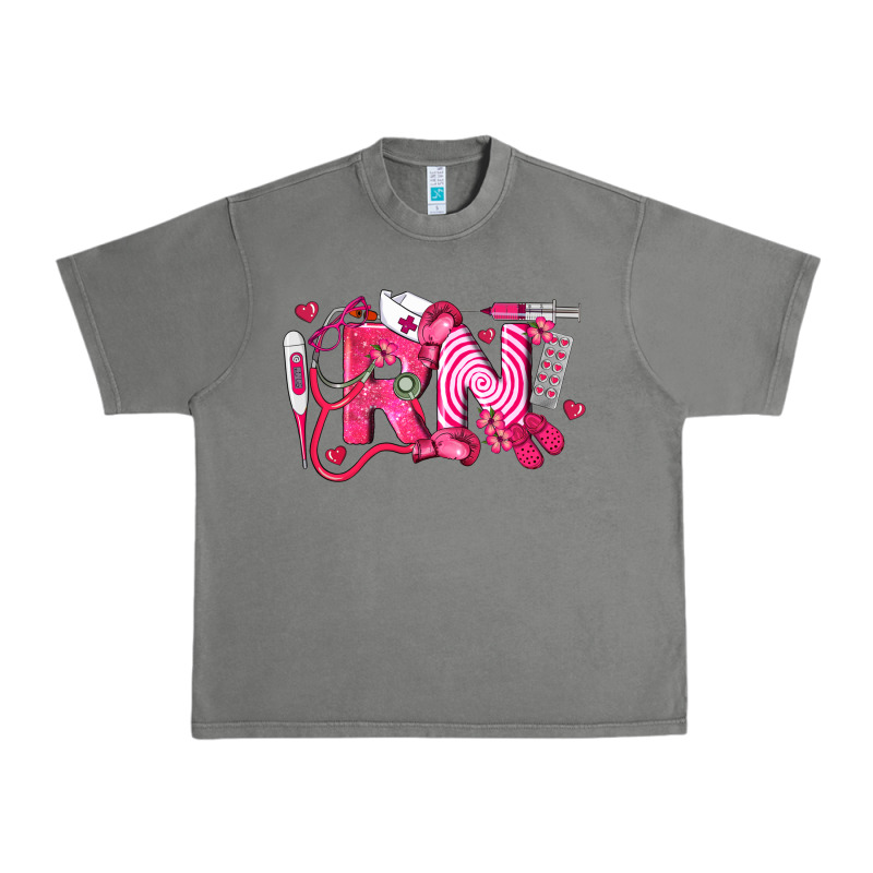 Rn Breast Cancer Registered Nurse Urban Heavy Tee by LillyAllenDesigns | Teevron