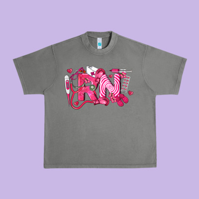 Rn Breast Cancer Registered Nurse Urban Heavy Tee Designed By Lillyallendesigns