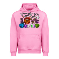 Fuchsia Pink love  halloween Urban Hoodie - CowhideDigitalArt