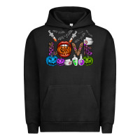 Pigment Black love  halloween Urban Hoodie - CowhideDigitalArt