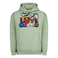 Pigment Oil Green love  halloween Urban Hoodie - CowhideDigitalArt