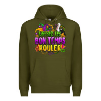 Army Green laissez les bon temps rouler olivia Premium Hoodie - OliviaCreatesArt
