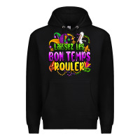 Black laissez les bon temps rouler olivia Premium Hoodie - OliviaCreatesArt