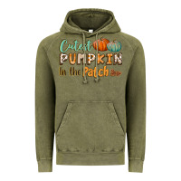 Vintage Olive cutest pumpkin in the patch Vintage Hoodie - BundleAndBundleShop
