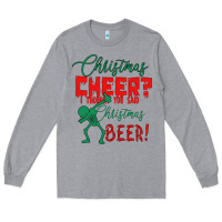 Heather Grey Christmas Cheer I Thought You Said Christmas Beer Long Sleeve Tee - Bettercallsaul