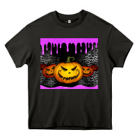 Asphalt halloween jack o'lantern dripping glitter tumbler Heavy Core Tee - Jasminsmagicworld