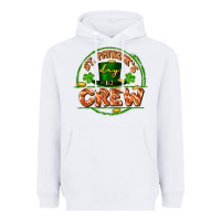 White St. Patrick's Day crew Heavyweight Hoodie - FaDigitalArtStudio
