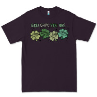 Plum god says i am patrick's day Premium Tee - MaliasSmallBusiness