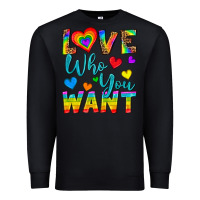 Black Western Love Who You Want Premium Sweatshirt - BundleAndBundleShop