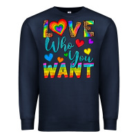 Navy Western Love Who You Want Premium Sweatshirt - BundleAndBundleShop