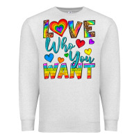 Oatmeal Heather Western Love Who You Want Premium Sweatshirt - BundleAndBundleShop