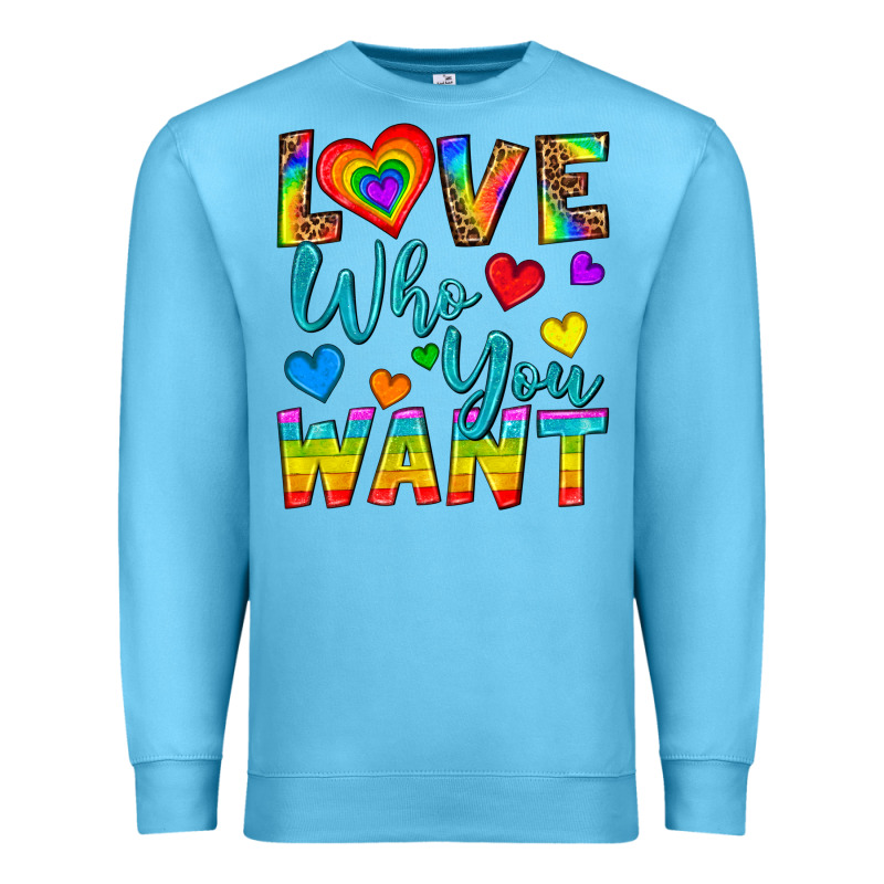 Western Love Who You Want Premium Sweatshirt by BundleAndBundleShop | Teevron