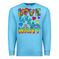 Ocean Blue Western Love Who You Want Premium Sweatshirt - BundleAndBundleShop