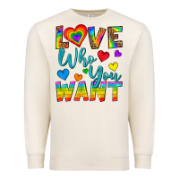 Sandshell Western Love Who You Want Premium Sweatshirt - BundleAndBundleShop