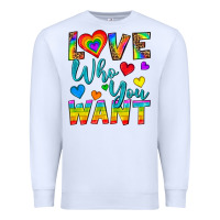 White Western Love Who You Want Premium Sweatshirt - BundleAndBundleShop
