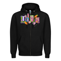 Black Easter love Happy Easter Day Zipper Hoodie - CowGirlArtShop