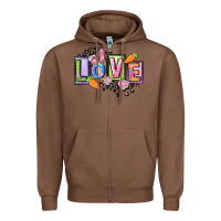 Chestnut Easter love Happy Easter Day Zipper Hoodie - CowGirlArtShop