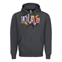 Smoke Easter love Happy Easter Day Zipper Hoodie - CowGirlArtShop