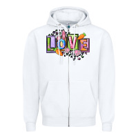 White Easter love Happy Easter Day Zipper Hoodie - CowGirlArtShop