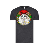 Vintage Black christmas ragdoll  cat Vintage Tee - LillyAllenDesigns