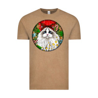 Vintage Coffee christmas ragdoll  cat Vintage Tee - LillyAllenDesigns