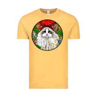 Vintage Mustard christmas ragdoll  cat Vintage Tee - LillyAllenDesigns