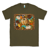Army Green fall pumpkin background Classic Tee - BundleAndBundleShop