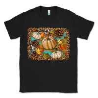 Black fall pumpkin background Classic Tee - BundleAndBundleShop