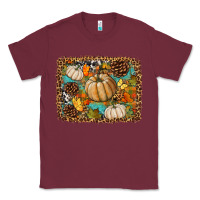 Burgundy fall pumpkin background Classic Tee - BundleAndBundleShop