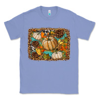 Colony Blue fall pumpkin background Classic Tee - BundleAndBundleShop
