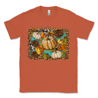 Copper fall pumpkin background Classic Tee - BundleAndBundleShop