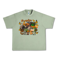 Oil Green pumpkin crush truck Urban Heavy Tee - LillyAllenDesigns