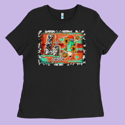 Western Back To School 4th Grade Ladies Tee Designed By Jasminsmagicworld