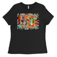 Black western back to school 4th grade Ladies Tee - Jasminsmagicworld