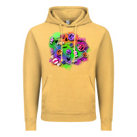 Vintage Mustard halloween candy patches Vintage Hoodie - BundleAndBundleShop
