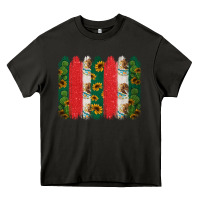 Mexican Flag Brushstroke Heavy Core Tee | Teevron